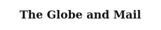 The Globe and Mail coverage